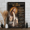 The Seven I Am Statements Of Jesus Canvas Wall Art - Christian Wall Posters - Religious Wall Decor
