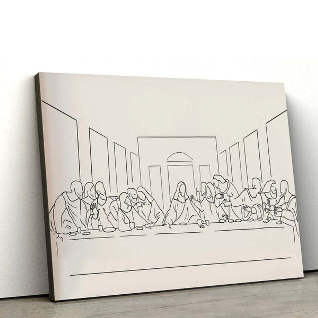 The Last Supper Canvas Painting - Christian Wall Posters 