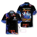 Custom Bowling Ball Aloha Shirt For Men, There Is No Crying In Bowling Just Lots Of Swearing Custom Name Hawaiian Shirt