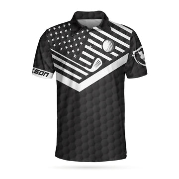 Custom This Is How We Roll Custom Polo Shirt, Personalized Black American Flag Polo Shirt, Camping Shirt For Men - Perfect Gift For Men