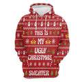 FUNSTUFFPRINT 3D This Is My Ugly Christmas All Over 3D Hoodie and Zip Hoodie