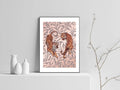 Tiger Poster, Tiger Couple, Poster Decor Poster and Canvas