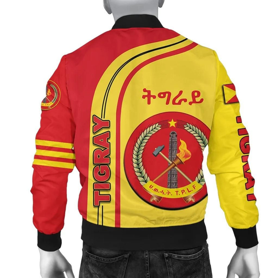 FUNSTUFFPRINT Tigray In Me Soul 3D Bomber Jacket