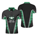 Time To Par Tee Black And Green Polo Shirt, Green Tartan Plaid Pattern Polo Shirt, Best Golf Shirt - Perfect Gift For Women