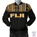 FUNSTUFFPRINT Tmarc Tee Fiji Bomber Jacket - Polynesian Gold Version - 3D Bomber Jacket