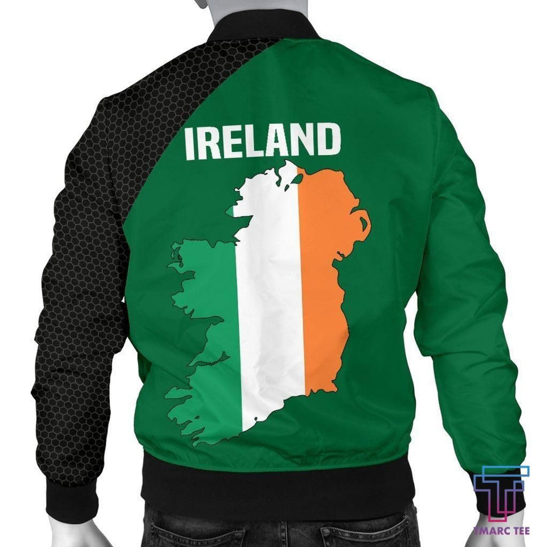 FUNSTUFFPRINT Tmarc Tee Ireland Map Special Mens 3D Bomber Jacket