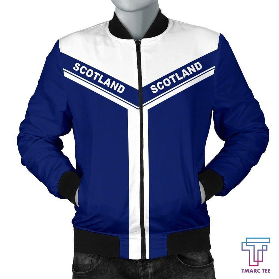 FUNSTUFFPRINT Tmarc Tee Scotland Spirit 3D Bomber Jacket