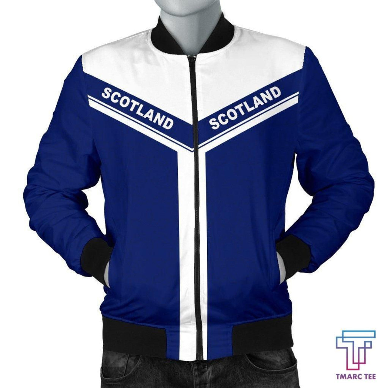 FUNSTUFFPRINT Tmarc Tee Scotland Spirit 3D Bomber Jacket