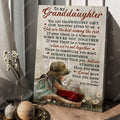 To My Granddaughter, You Are The Sweetest Gift God Has Ever Given To Us Poster and Canvas