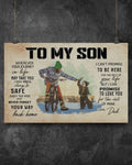 To My Son, Wherever Your Journey In Life May Take You I Wish You’ll Always Be Safe Enjoy The Ride Poster and Canvas