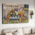 Today I Choose Joy, Chicken Poster, Butterfly Flower Poster and Canvas