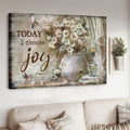 Today I Choose Joy, Hummingbird Poster, Flower Lover, Poster Decor Poster and Canvas