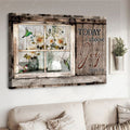 Today I Choose Joy, Hummingbird Poster, Window Decor, Flower Lover Poster and Canvas