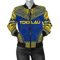 FUNSTUFFPRINT Tokelau Flag Polynesian Chief Women'S Bomber Jacket - 3D Bomber Jacket