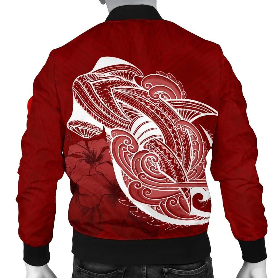 FUNSTUFFPRINT Tonga Men's Bomber Jackethark Coat Of Arms 3D Bomber Jacket