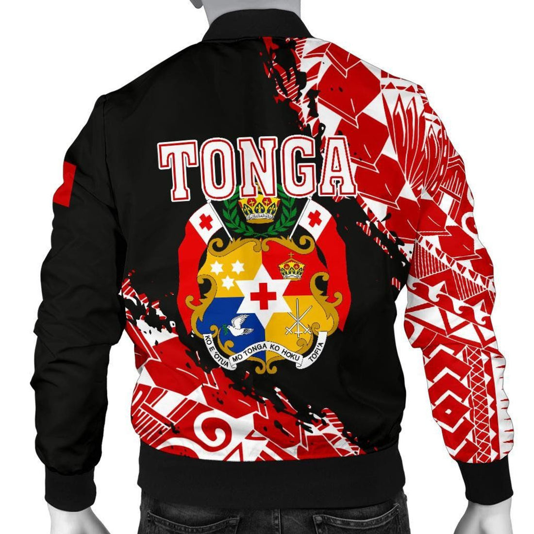 FUNSTUFFPRINT Tonga Men's bomber Jacket - Nora Style 3D Bomber Jacket
