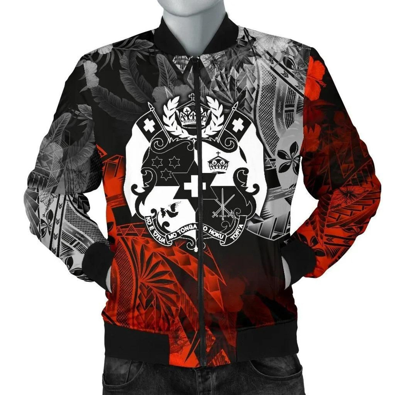 FUNSTUFFPRINT Tonga Polynesian Bomber - Vintage Polynesian Style - 25 3D Bomber Jacket