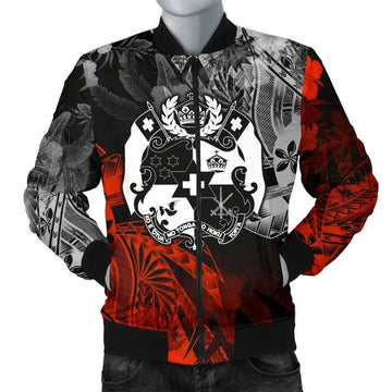 FUNSTUFFPRINT Tonga Polynesian Bomber - Vintage Polynesian Style - 25 3D Bomber Jacket