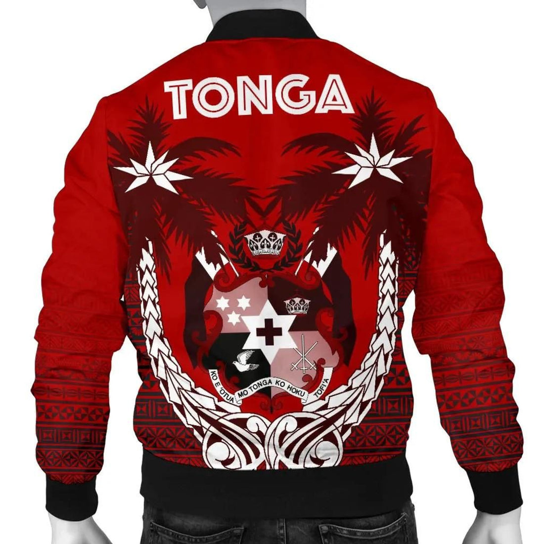 FUNSTUFFPRINT Tonga Polynesian Coconut Men's 3D Bomber Jacket