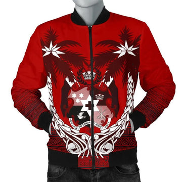 FUNSTUFFPRINT Tonga Polynesian Coconut Men's 3D Bomber Jacket