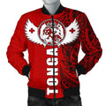 FUNSTUFFPRINT Tonga Polynesian Men's Bomber Jacket - Tonga Wings - 3D Bomber Jacket