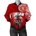 FUNSTUFFPRINT Tongan Strong Polynesian Tattoo Women's 3D Bomber Jacket
