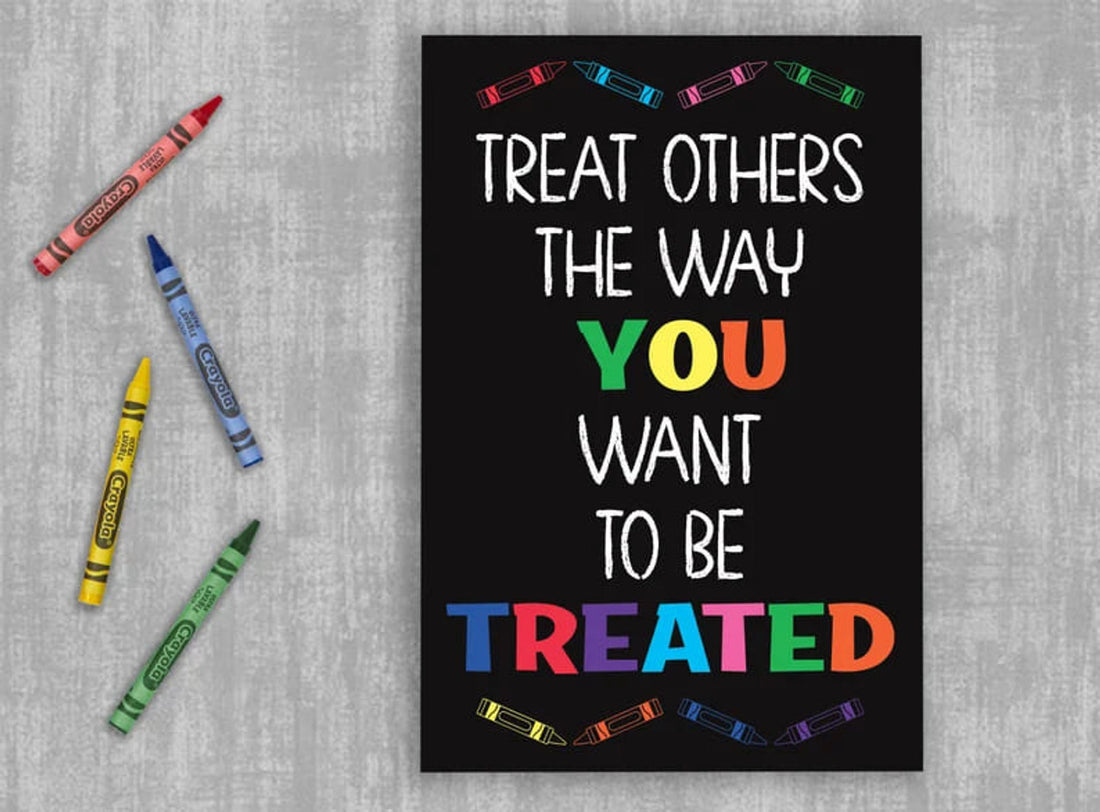 Treat Others The Way You Want To Be Treated, Classroom Rules, Back To School, Classroom Poster Poster and Canvas