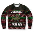 FUNSTUFFPRINT Tree Rex Ugly Christmas Sweater, Christmas Sweater, Ugly Sweater, Funny Xmas Sweaters Ugly Sweater