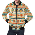 FUNSTUFFPRINT Tribal Native American Aztec Indians Navajo Print Mens 3D Bomber Jacket