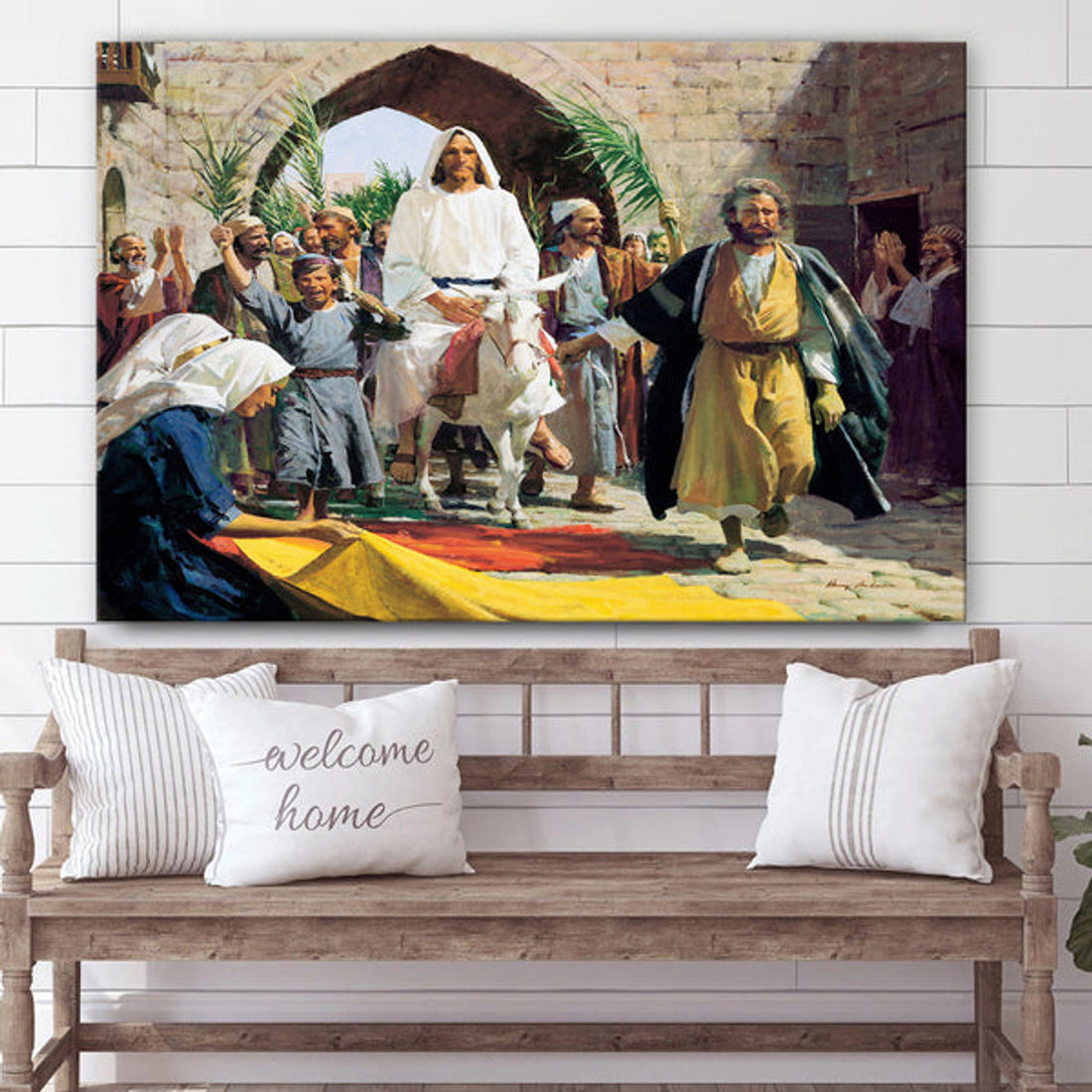 Triumphal Entry Canvas Pictures - Christian Paintings For Home - Religious Canvas Wall Decor