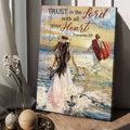 Trust In The Lord, With All Your Heart, God And Daughter, Jesus Poster Poster and Canvas