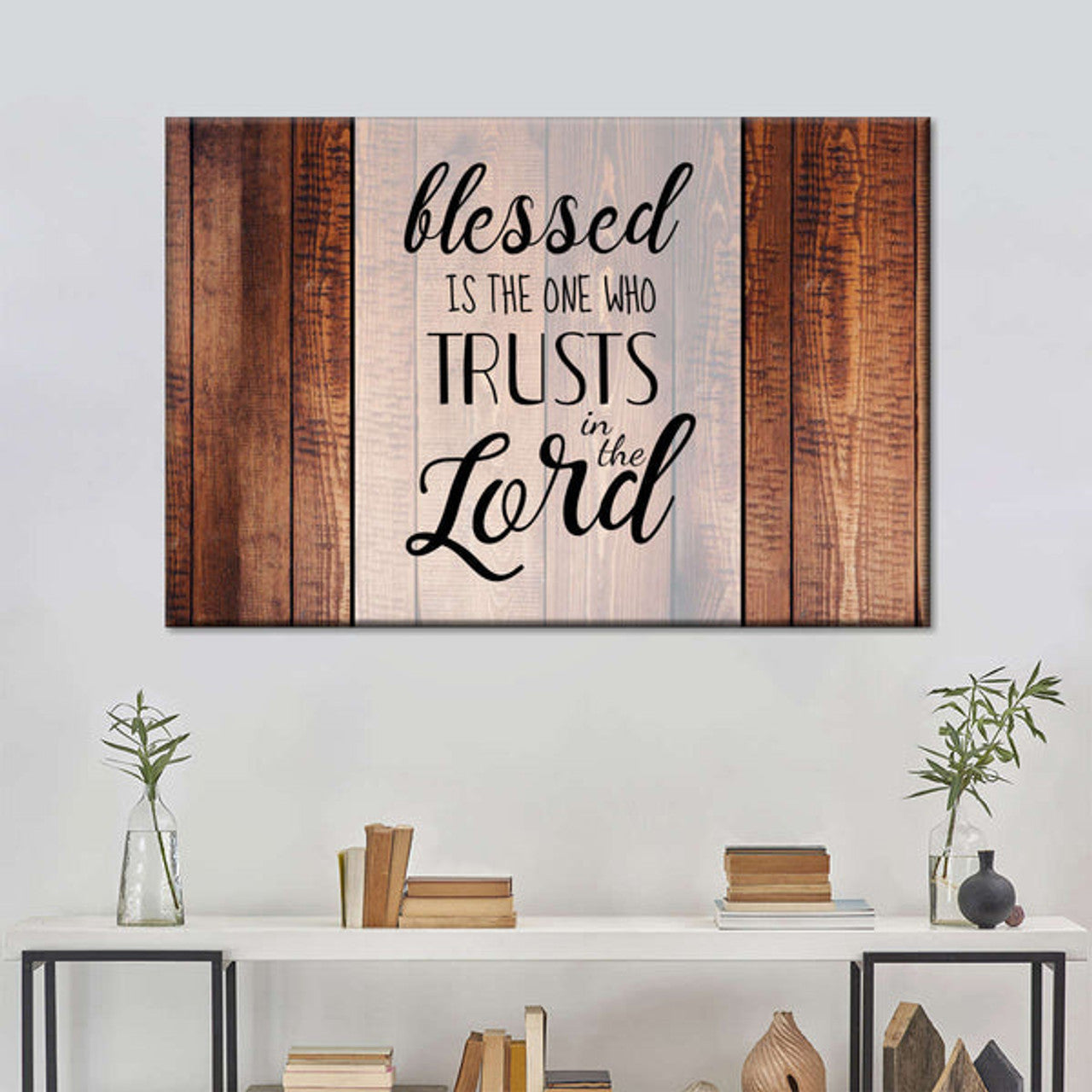 Trust In The Lord Sign Canvas Wall Art - Christian Canvas Wall Art - Religious Wall Art Canvas