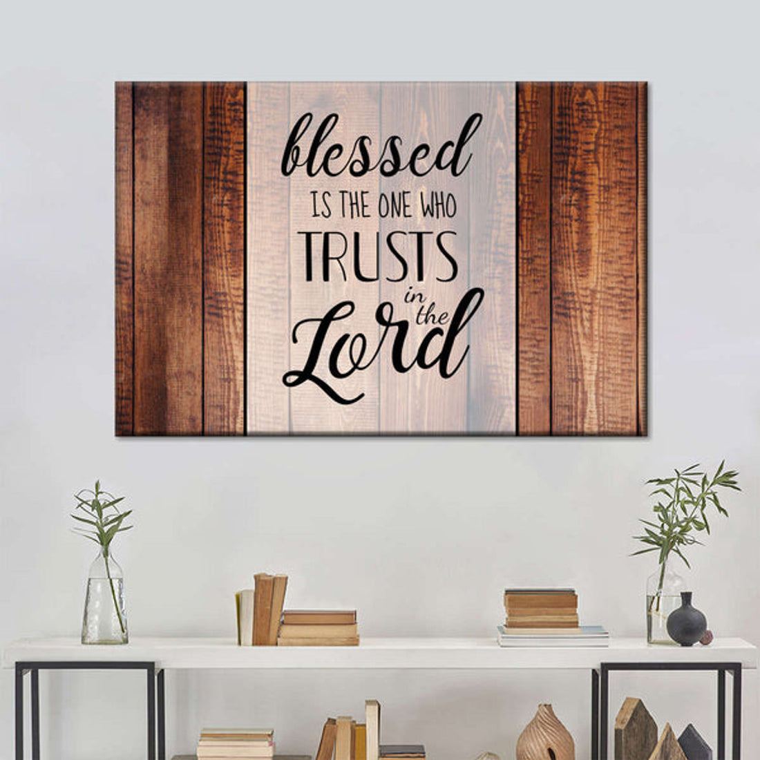 Trust In The Lord Sign Canvas Wall Art - Christian Canvas Wall Art - Religious Wall Art Canvas