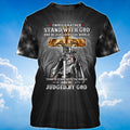 FUNSTUFFPRINT 3D All Over Print Knight Templar T-Shirt I Would Rather Stand With God 3D T-shirt