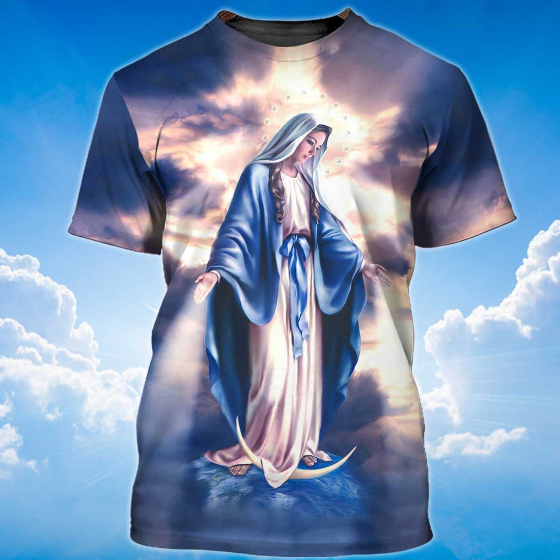 FUNSTUFFPRINT Mother Mary'S Love For Us 3D T-shirt