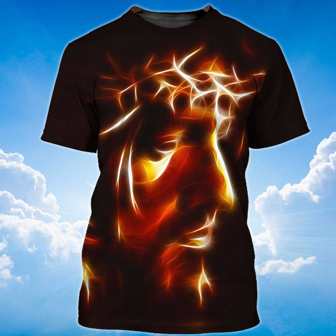 FUNSTUFFPRINT 3D All Over Print Jesus Lightning 3D T-shirt