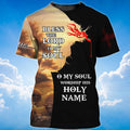 FUNSTUFFPRINT Bless The Lord O My Sould T-Shirt Jesus Shirt For Men Women 3D T-shirt
