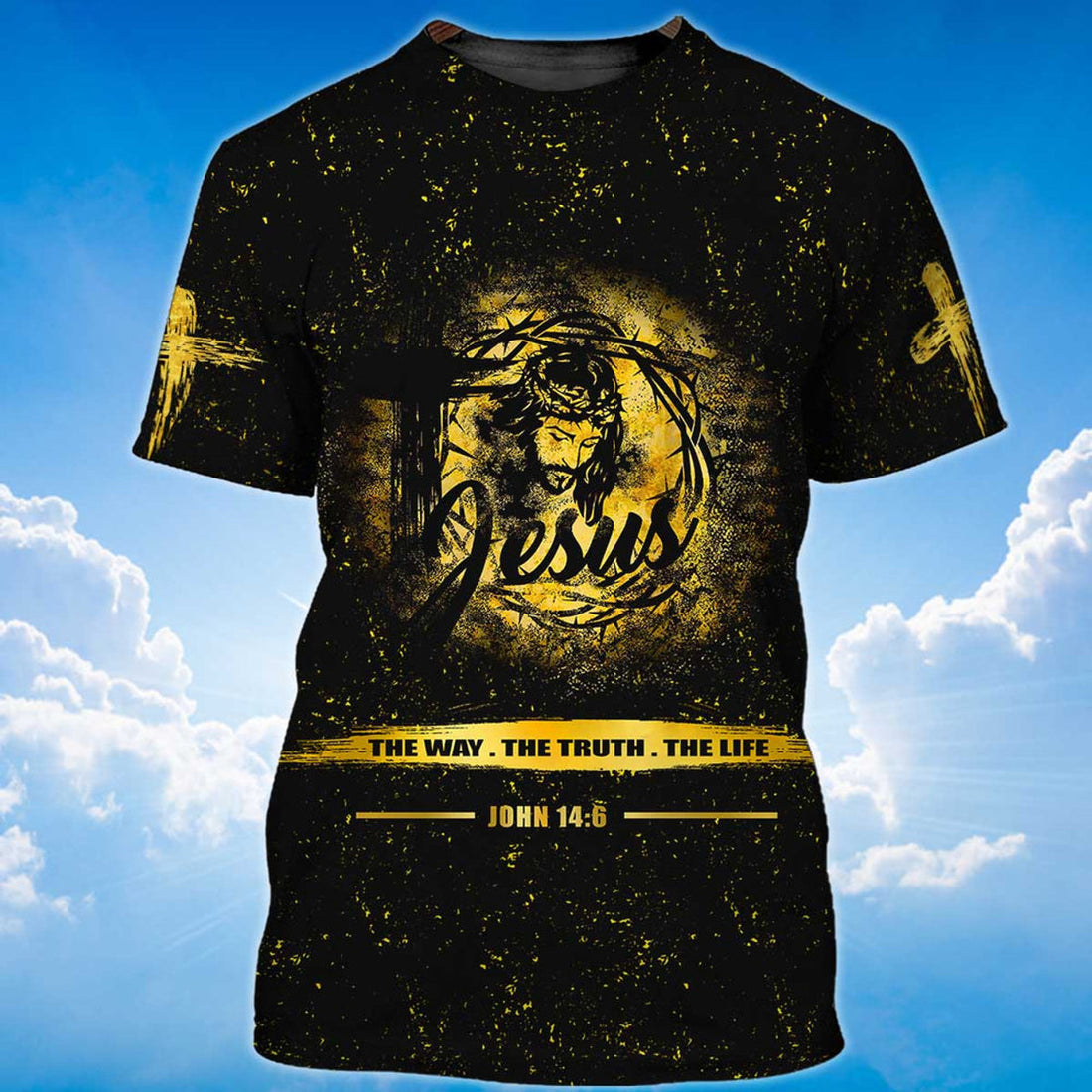 FUNSTUFFPRINT Cool 3D Shirt For Jesus Lover Jesus The Way The Truth The Life 3D T-shirt