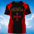 FUNSTUFFPRINT Knight Templar Jesus Christ Is The Only Way To Heaven 3D T-shirt