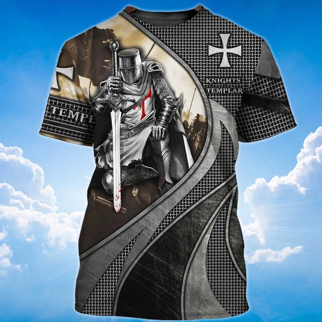Knight Templar Man Of God Warrior Of Christ T-Shirt
