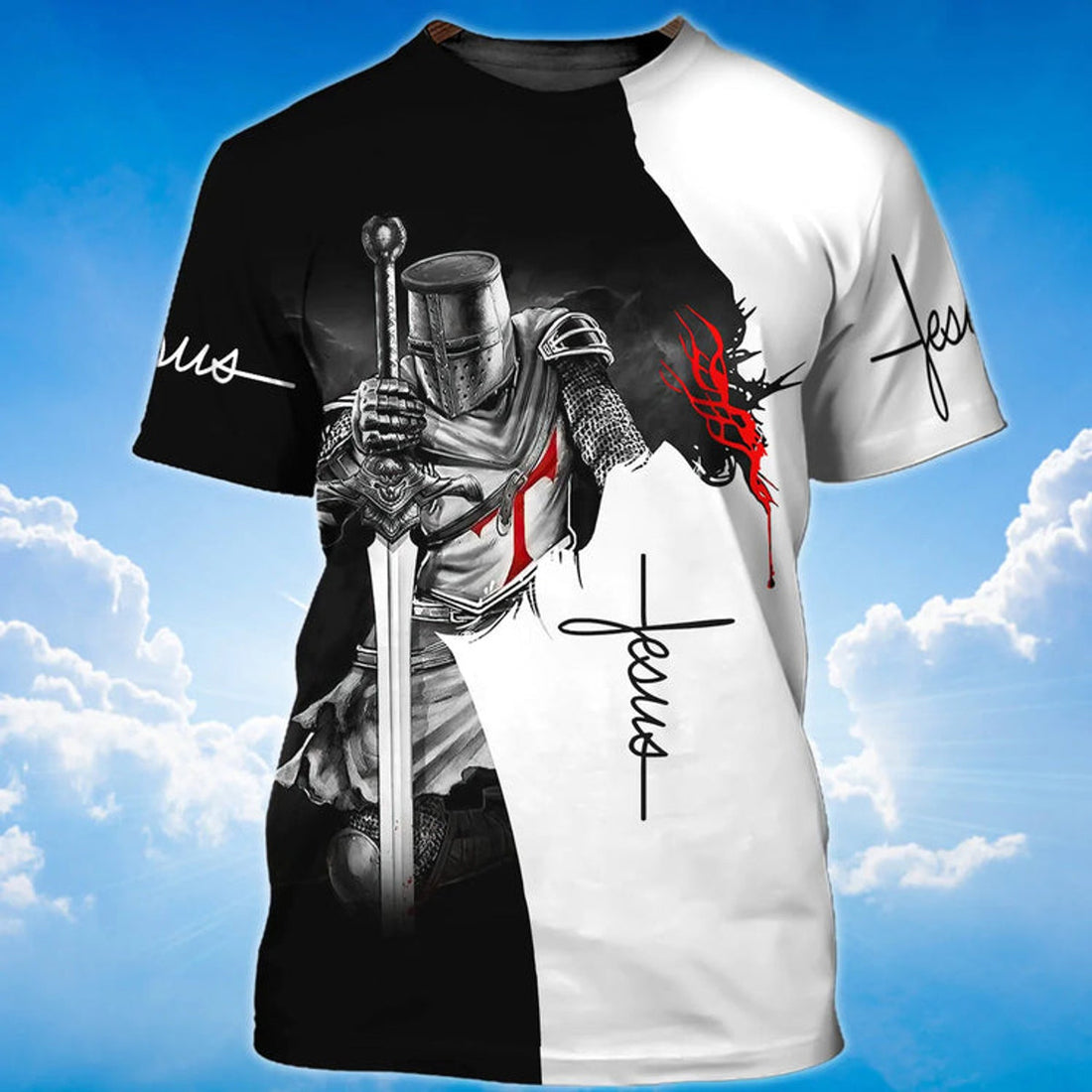 Knight Templar Jesus Is My God My King My Lord T-Shirt Gift For Knight Templar Lover