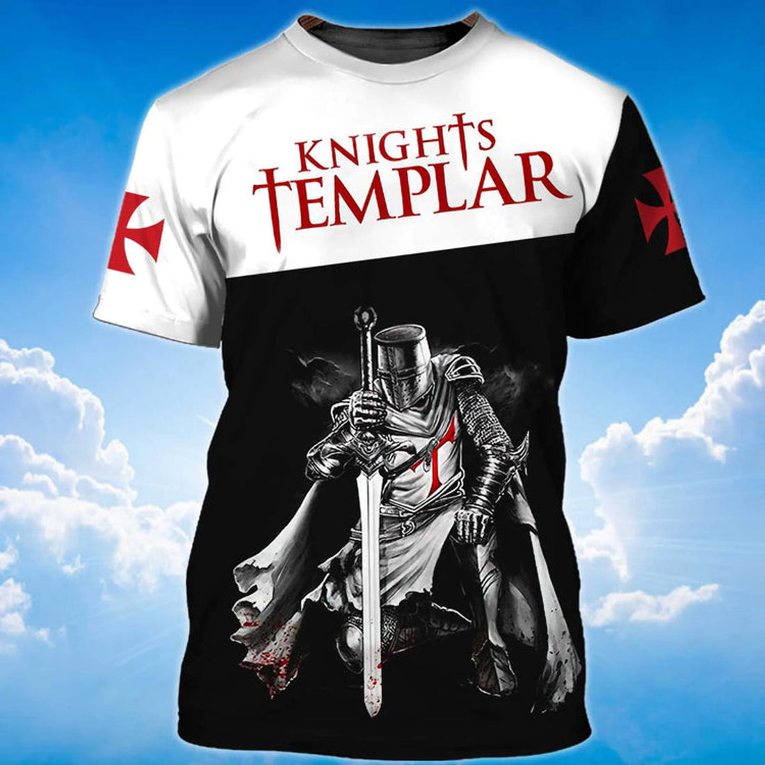 Cool Knight Templar Honor Shirt The God 3D Full Printed Premium T-Shirt