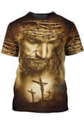 FUNSTUFFPRINT Faith In Jesus Christ T-Shirt 3D Jesus Shirt Men Women 3D T-shirt