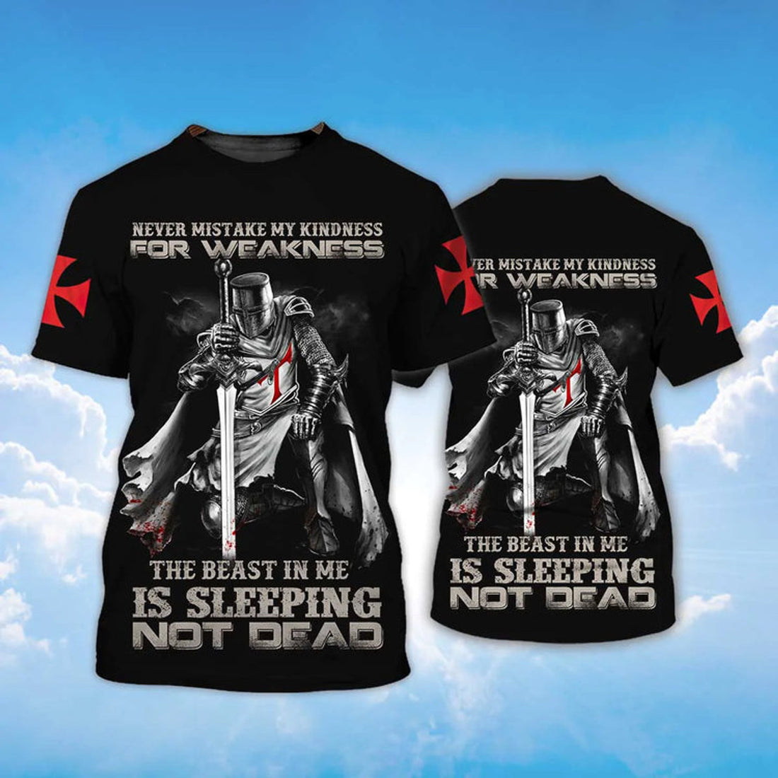Knights Templar The Beast In Me Is Sleeping T-Shirt