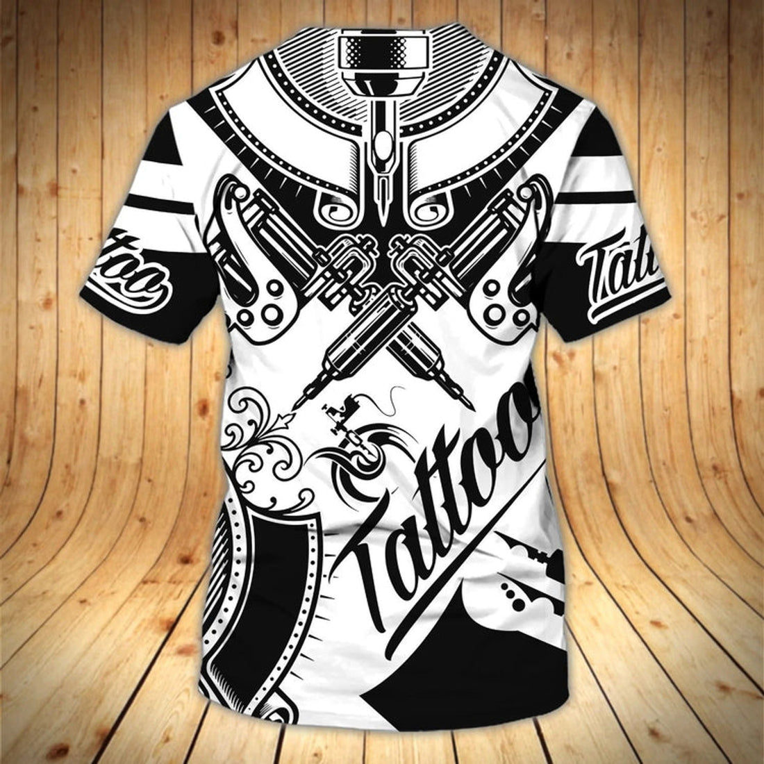 FUNSTUFFPRINT 3D All Over Print Tattoo ArtisT-Shirt Custom Tattoo T-Shirt For Him Her Tattoo Shop Uniform 3D T-shirt