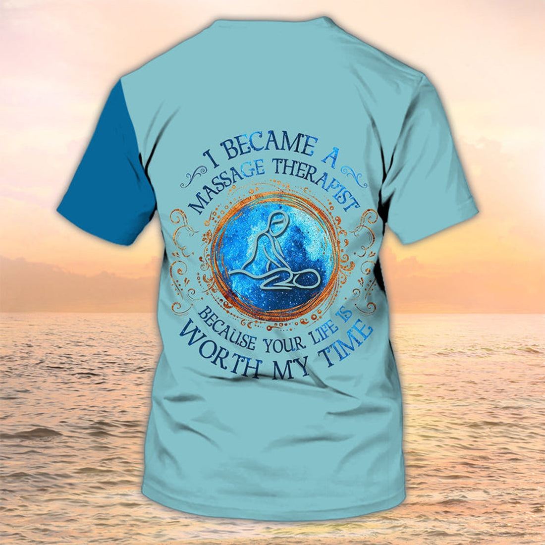FUNSTUFFPRINT Personalized 3D Shirt For Massage Therapist, Became A Massage TherapisT-Shirt Massage Uniform Shirts Tad 3D T-shirt