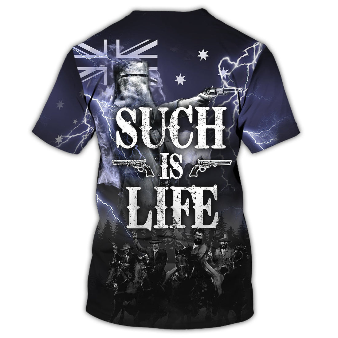 FUNSTUFFPRINT Ned Kelly Such Is Life 3D T-shirt