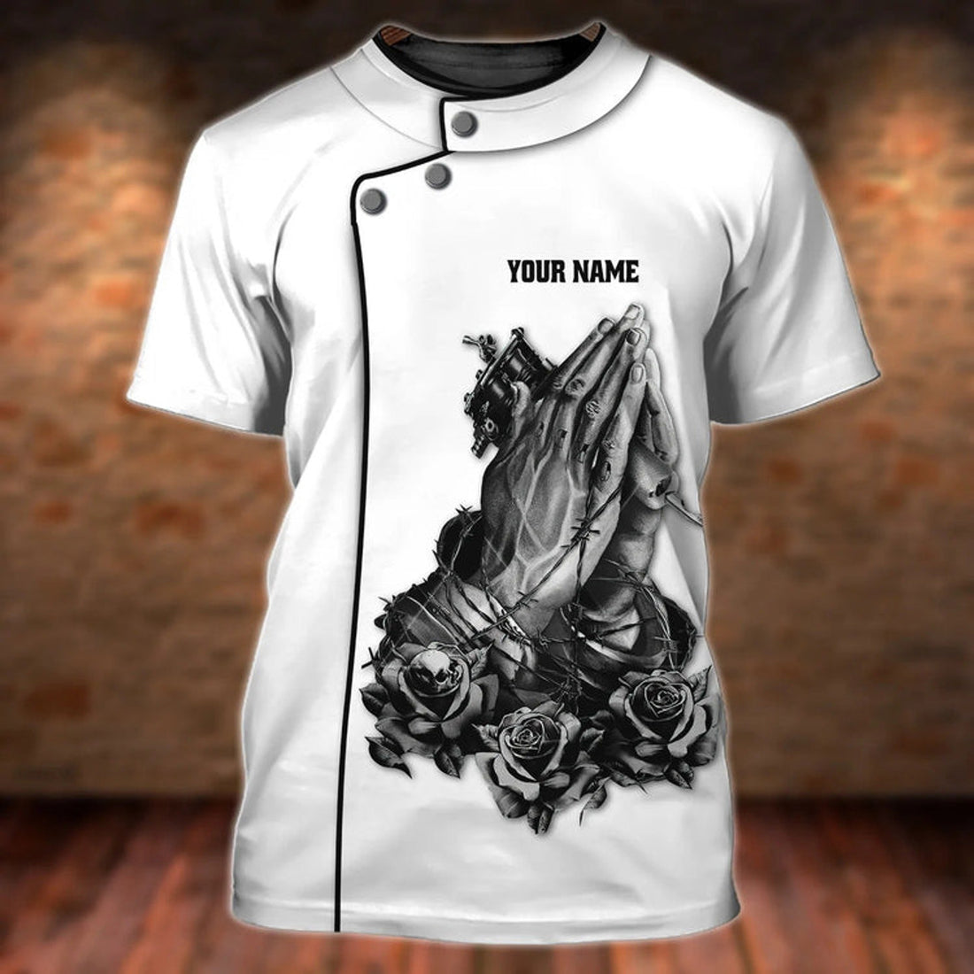 FUNSTUFFPRINT Custom Jesus Is My Savior Tattoo Shirt, Tattoo Are My Therapy Shirt 3D T-shirt