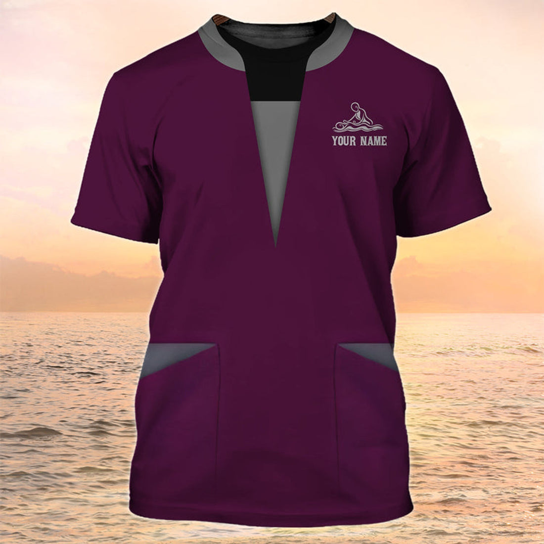 FUNSTUFFPRINT Custom Massage Shirt I'm A Massage Therapist T-Shirt Massage Uniform Tad 3D T-shirt