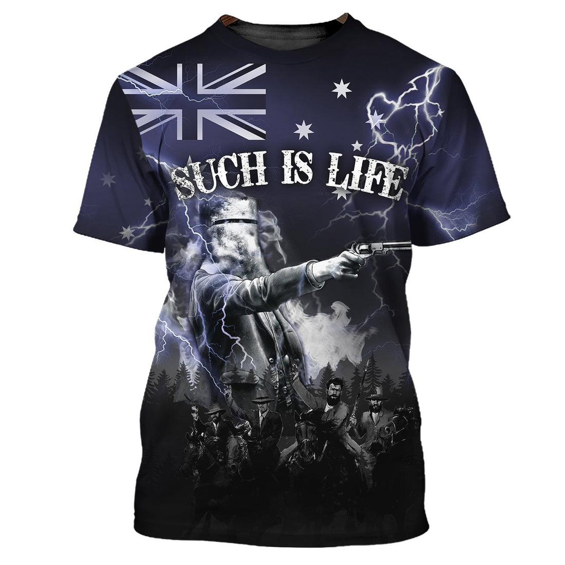 FUNSTUFFPRINT Ned Kelly Such Is Life 3D T-shirt